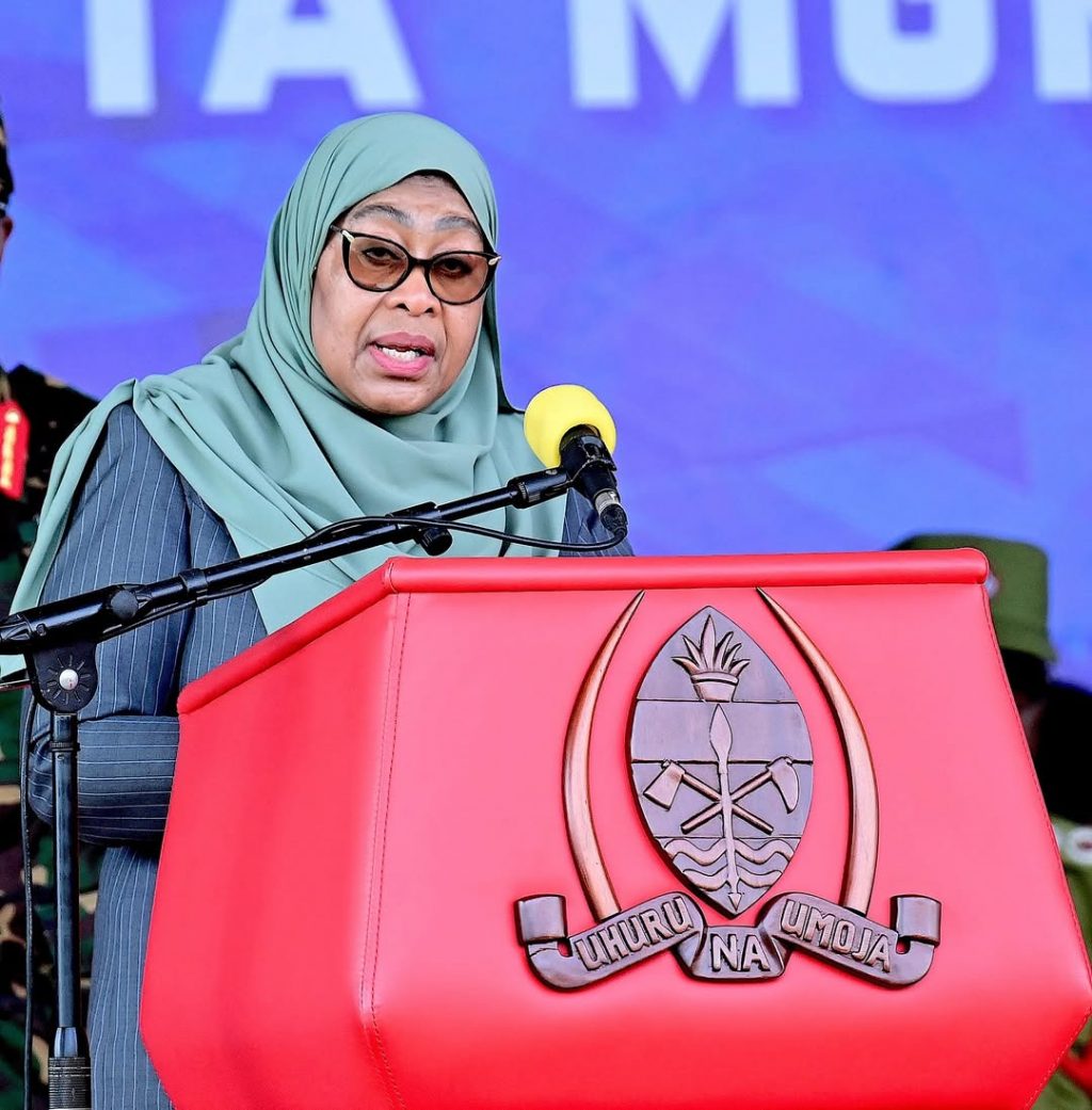 Rais wa Jamhuri ya Muungano wa Tanzania, Mhe. Dkt. Samia Suluhu Hassan kuzungumza na wananchi wa (1)