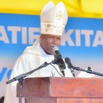 Rais wa Baraza la Maaskofu Katoliki Tanzania Mhashamu Askofu Wolfgang Pisa OFM Cap wakati wa Mis (1)
